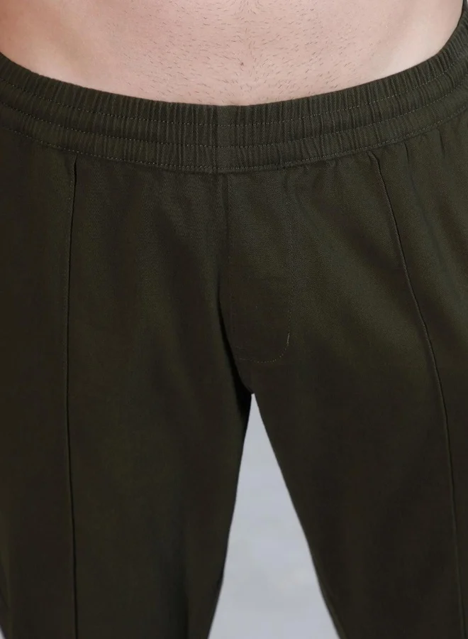 Hubberholme  Dark Olive Pants For Men for Men | Best Price UAE