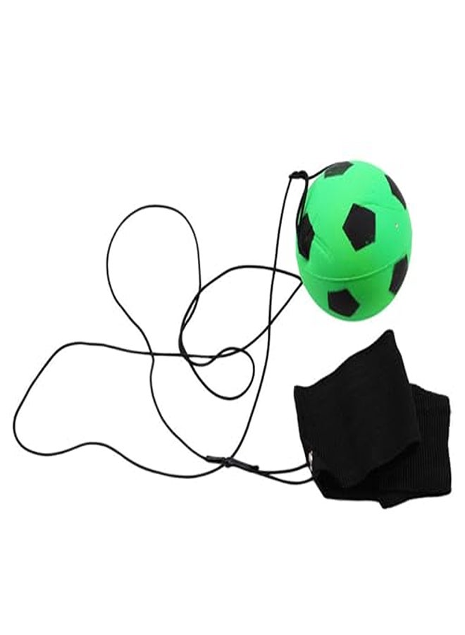Green Soccer Wrist Ball Wristband Toy – Includes Basketball, Baseball, Football, and Rebound Balls for Boys and Girls (1.9 inches)  - Image 2