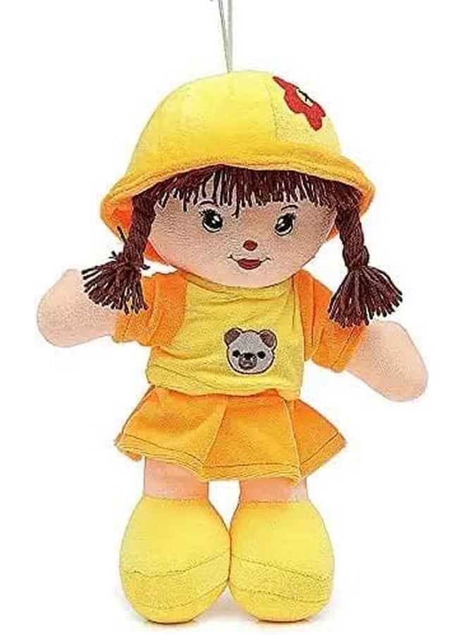 Glance Soft Cute Looking Beautiful Doll | Attractive Stuffed Toys | Grab Your Attention on Little Darling Doll (Orange Addie Girl, 40 cm) - Image 1