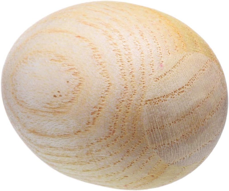 Mihey 2 Pcs Natural Wood Egg Shaker Musical Percussion Instrument - Image 3