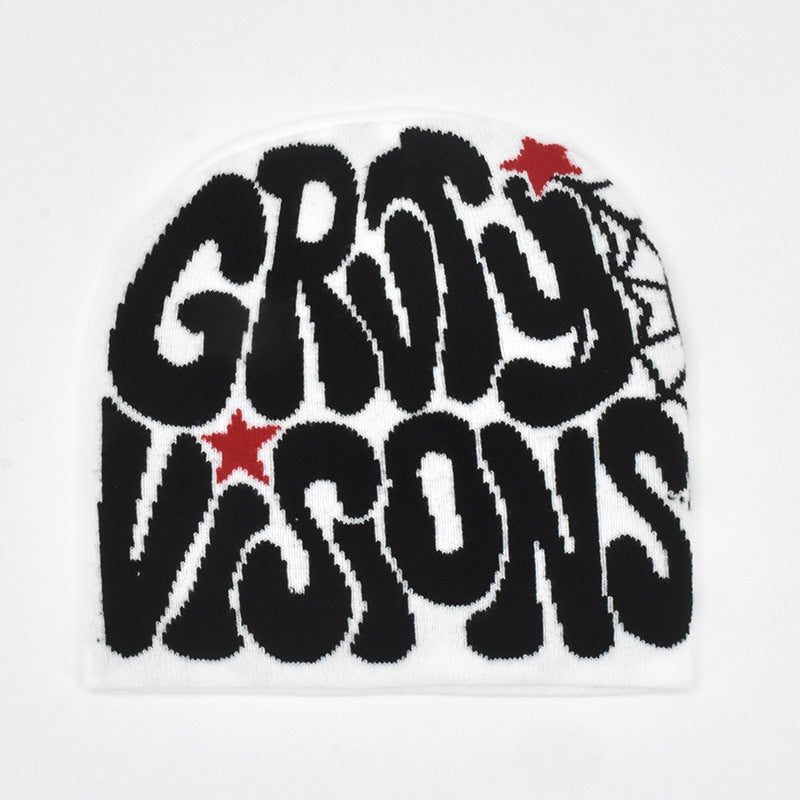 High-End Knitted Hats For Men And Women, Jacquard Hats, Popular Hats, Hip-Hop Hats, Letter Hats, Trendy Street Hats - Image 5