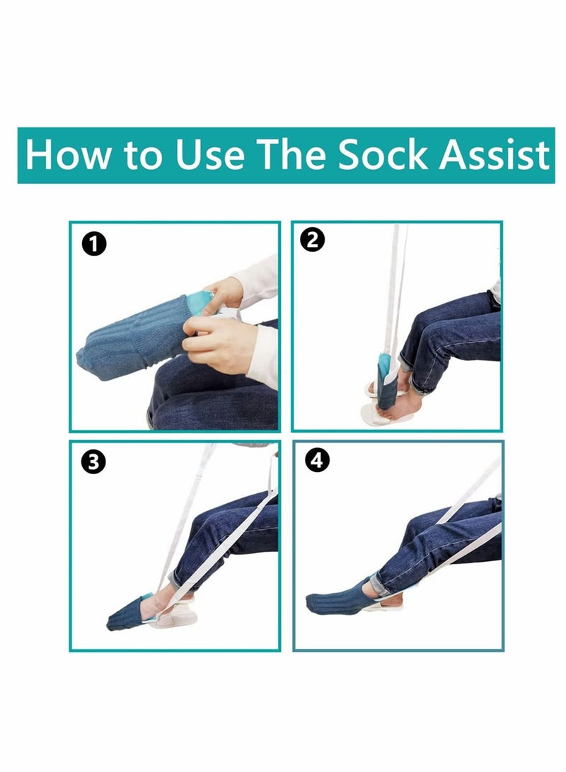 Excefore Sock Aid, Sock Aide Device for Elderly, Disabled, Pregnant, Diabetics Sock Helper Aide Tool - Image 4