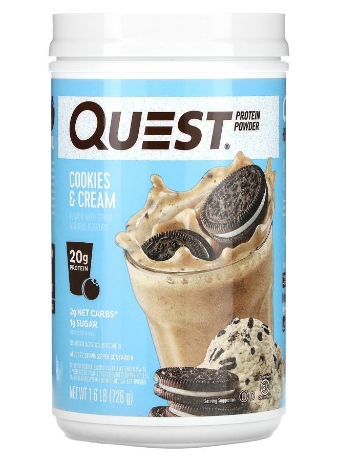 Quest Nutrition مسحوق بروتين كوكيز وكريمة 1.6 رطل (726 جرام)