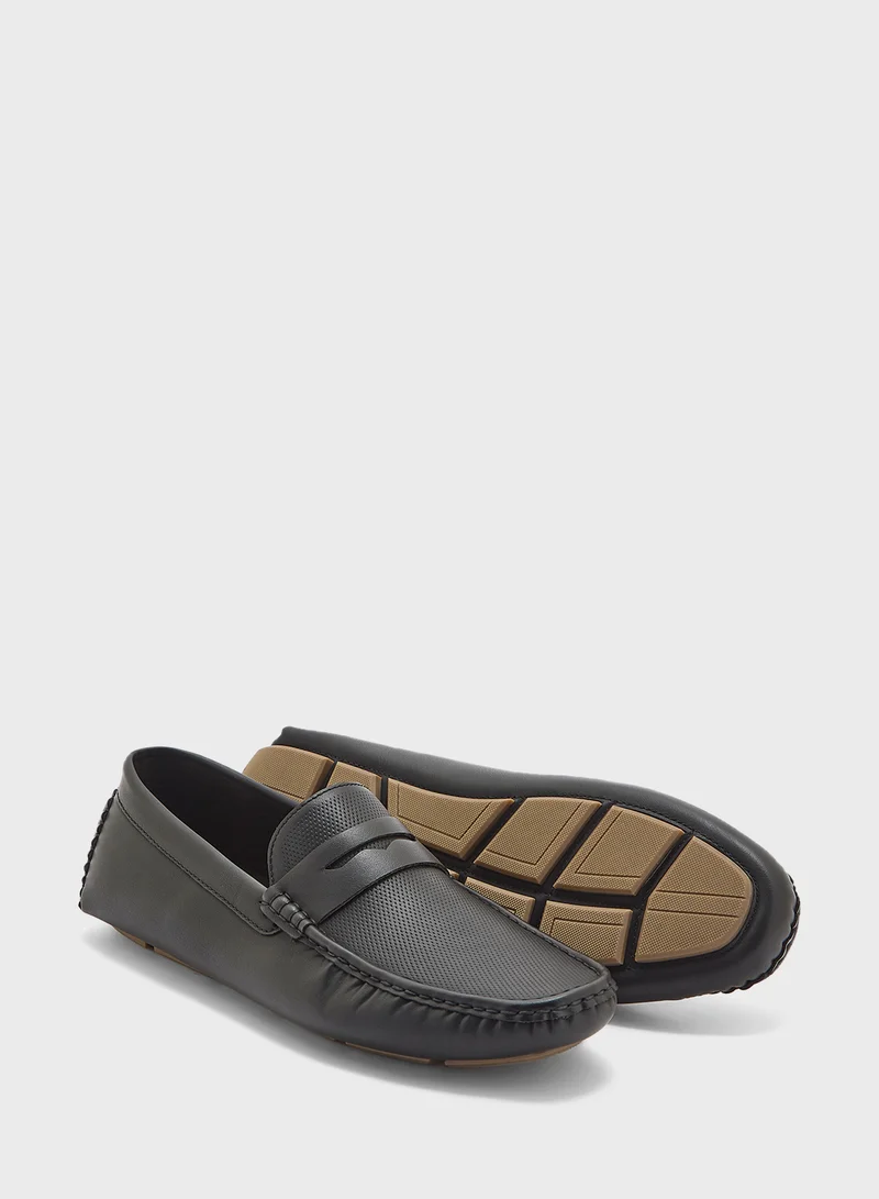 Robert Wood Tectured Formal Loafers