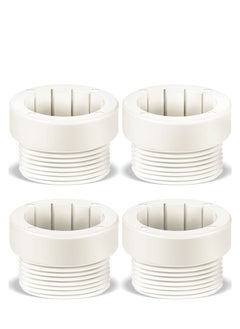 Generic Pool Umbrella Stabilizer Adapter, Pool Umbrella Threaded Adapter Sleeves, Umbrella Pole Stabilizer, for Outdoor Patio Deck 1 3/4" Umbrellas Insert (White)  - Image 1