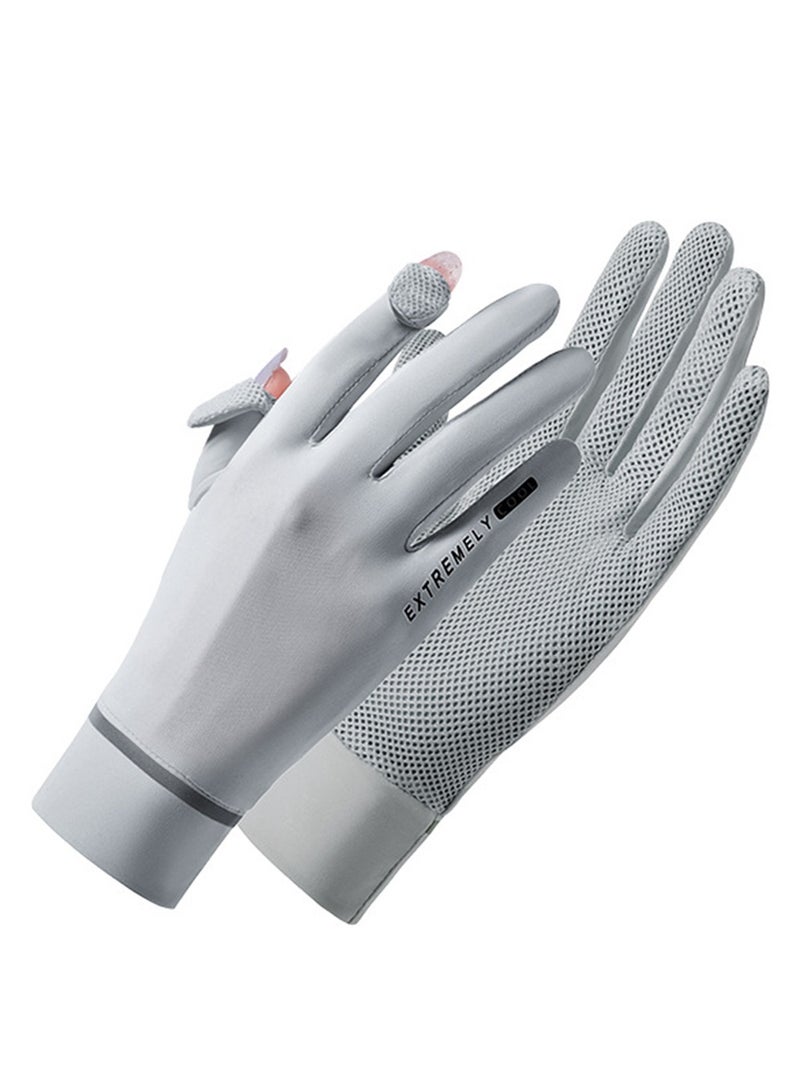 SYOSI Women's Driving Gloves,Driving Gloves UPF 50+ Sun Protection Ice Silk Sport Gloves Quick-Dry Cooling Summer Outdoor Anti-Slip Cycling Gloves  - Image 1