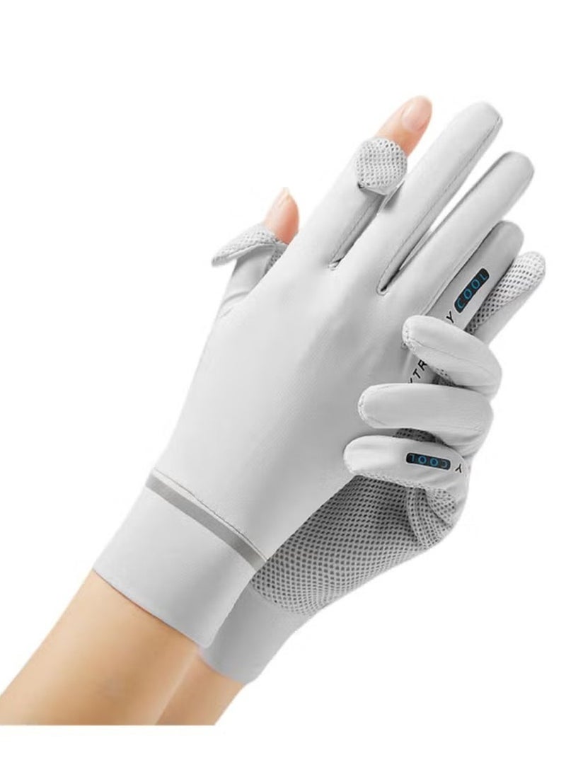 SYOSI Women's Driving Gloves,Driving Gloves UPF 50+ Sun Protection Ice Silk Sport Gloves Quick-Dry Cooling Summer Outdoor Anti-Slip Cycling Gloves  - Image 2