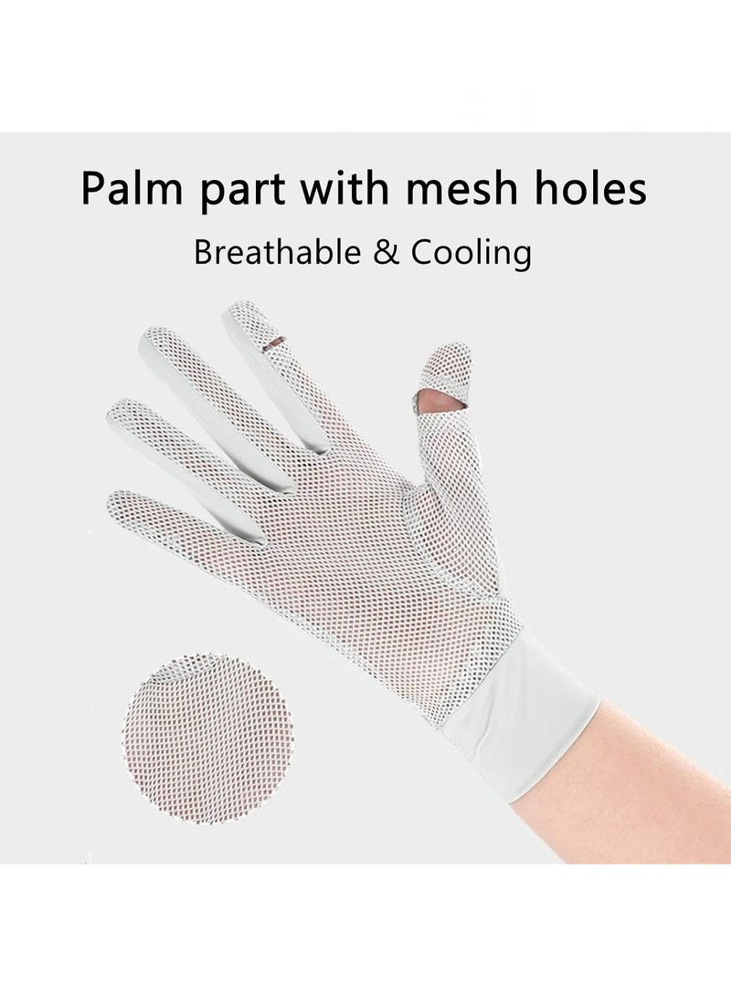 SYOSI Women's Driving Gloves,Driving Gloves UPF 50+ Sun Protection Ice Silk Sport Gloves Quick-Dry Cooling Summer Outdoor Anti-Slip Cycling Gloves  - Image 3