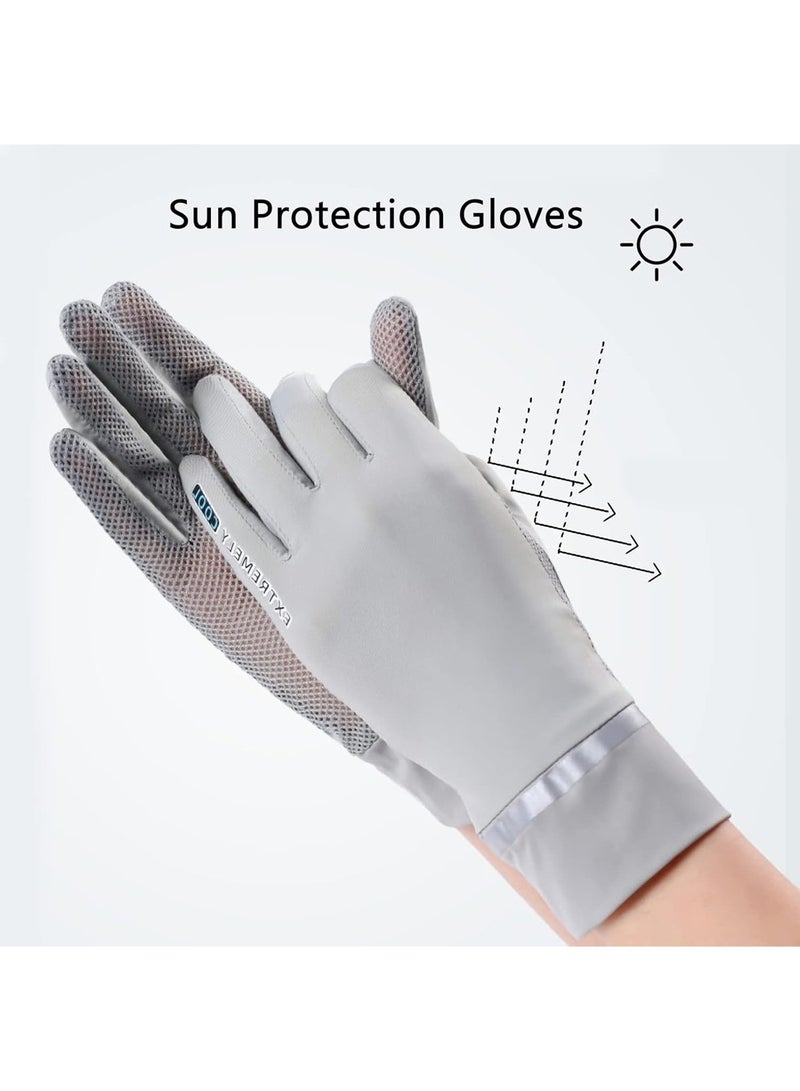 SYOSI Women's Driving Gloves,Driving Gloves UPF 50+ Sun Protection Ice Silk Sport Gloves Quick-Dry Cooling Summer Outdoor Anti-Slip Cycling Gloves  - Image 4