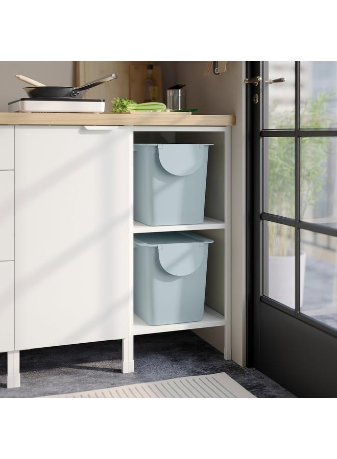 Zaboon Bin With Lid, Light Grey-Blue, 25 L - Image 3