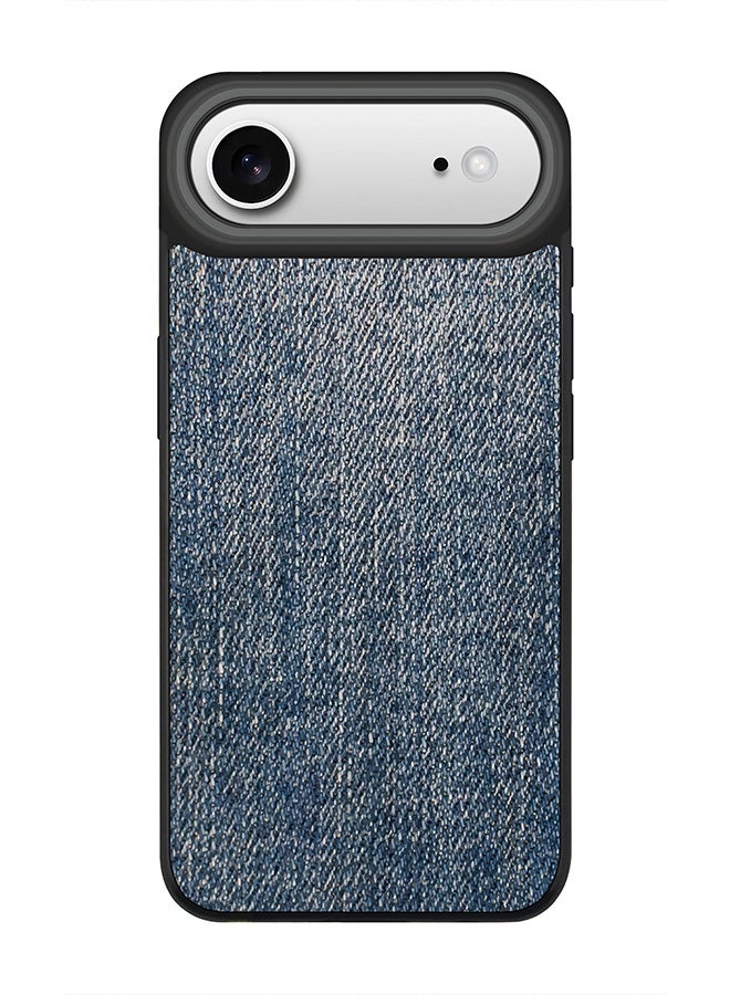 Stylizedd iPhone Air Case, [Compatible with MagSafe] Slim Magnetic cover Phone Case iPhone Air -Dark Denim Print - Image 1