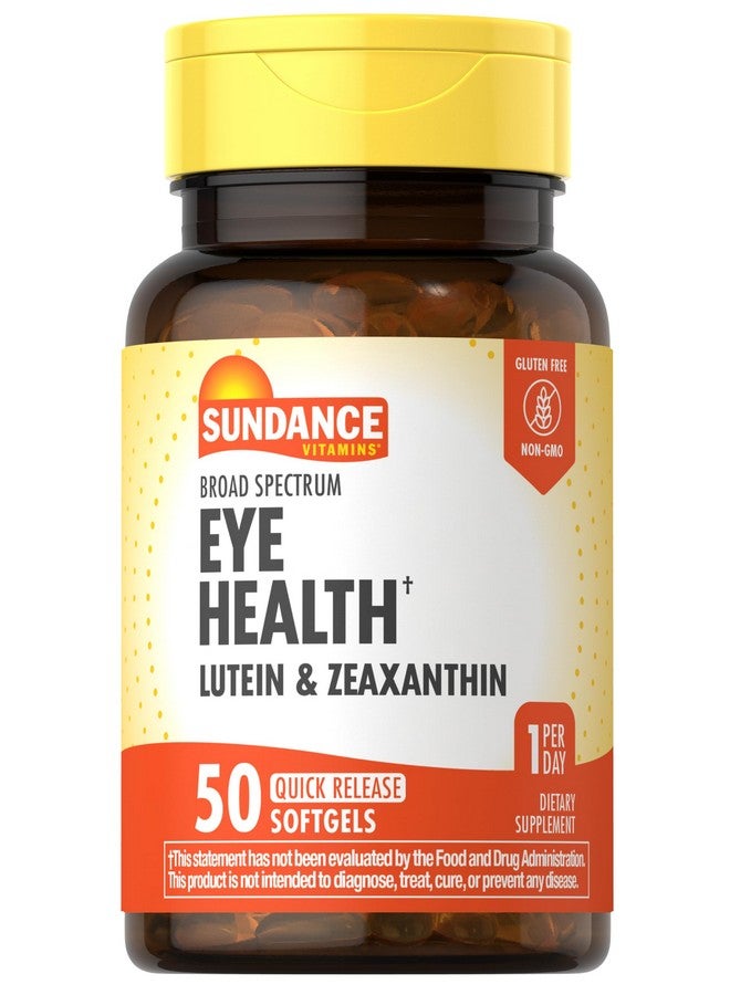 Sundance Lutein and Zeaxanthin Supplement | 50 Softgels | for Eye Health | Non-GMO and Gluten Free Formula - Image 1