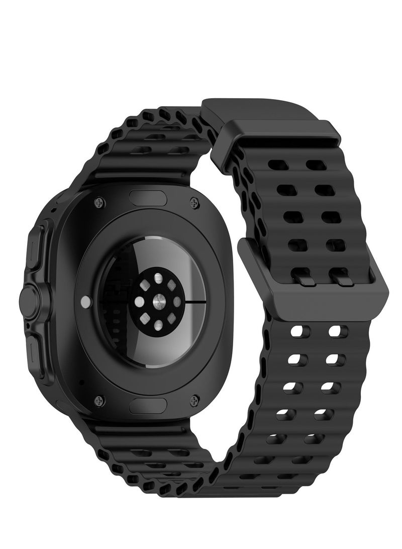 متوافق مع سامسونج غالاكسي ووتش 7 الترا 47mm سوار ، قابل للتعديل لينة سيليكون الرياضة حزام ، حزام سامسونج غالاكسي ووتش الترا - Image 2