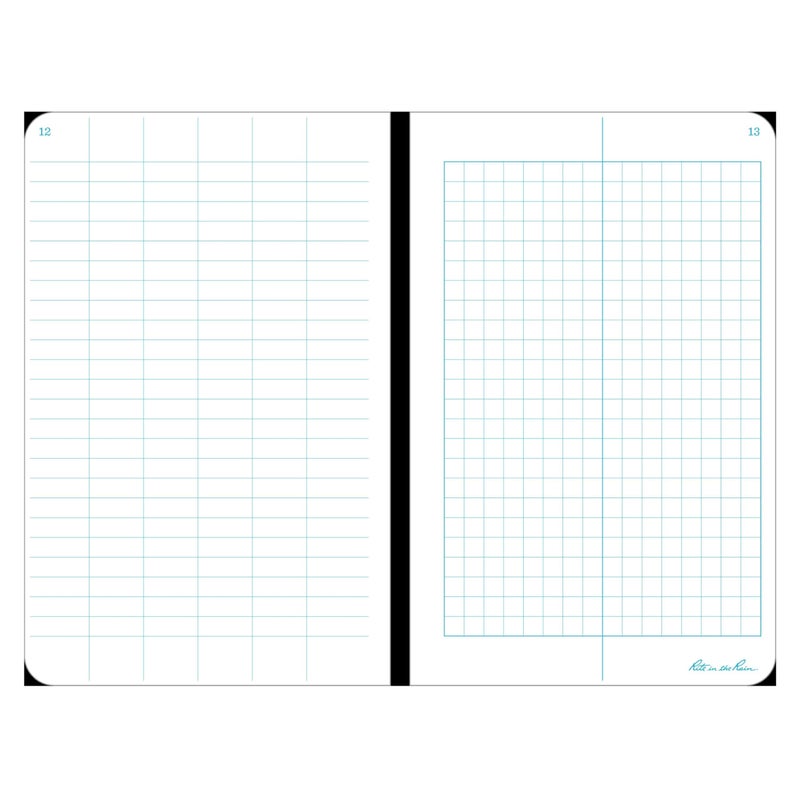 Rite in the Rain Weatherproof Hard Cover Notebook, 4.75" x 7.5", Yellow Cover, Field Pattern (No. 350F-X) - Image 2