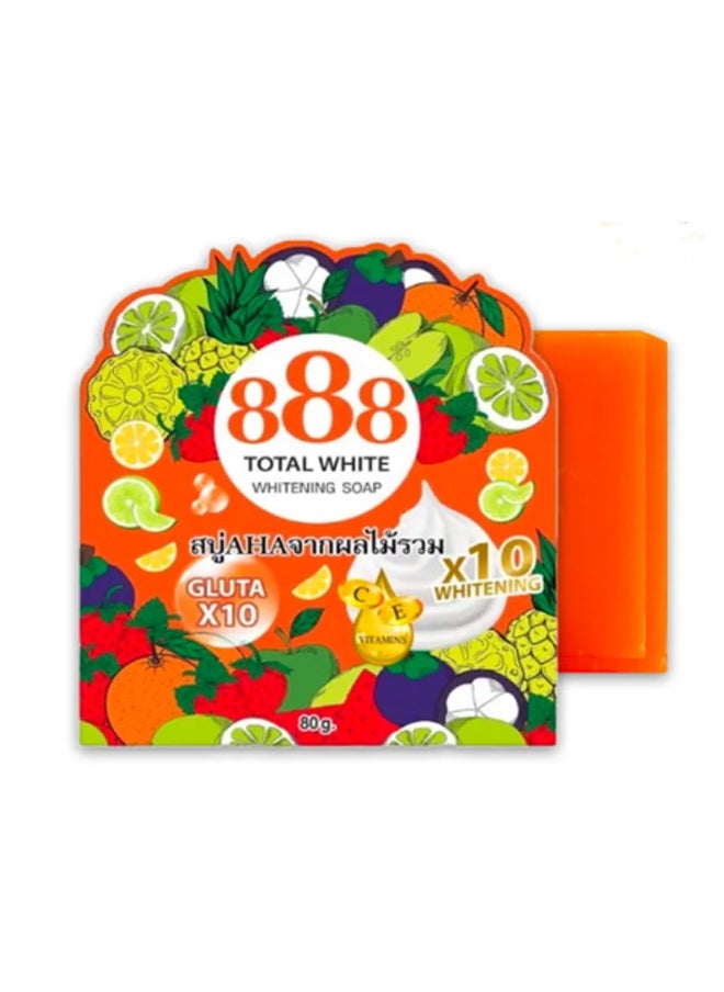 888 TOTAL WHITE - Whitening Soap Gluta 10x and 10x Whitening -2 pieces - Image 1