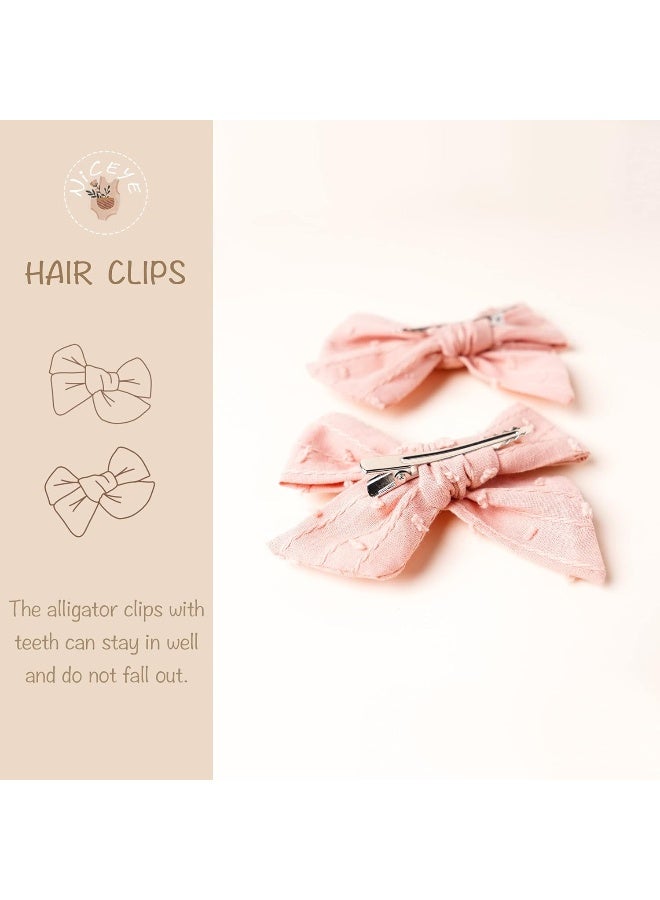 Niceye 24 PCS Baby Girls Hair Clips Set, Hair Bows Barrettes Handmade Accessories Alligator Clip for Babies Infant Toddlers Little Kids Teens - Image 3