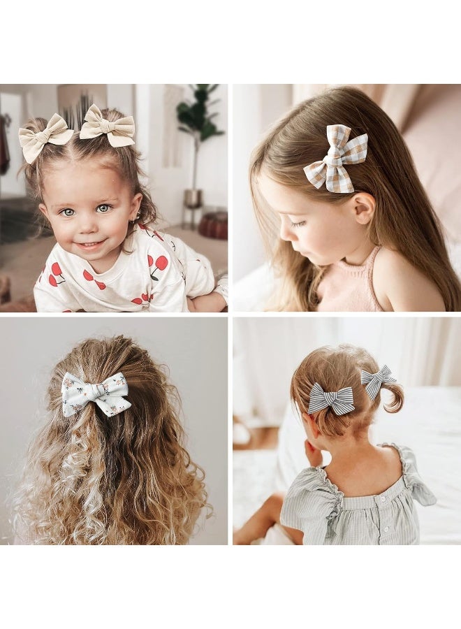 Niceye 24 PCS Baby Girls Hair Clips Set, Hair Bows Barrettes Handmade Accessories Alligator Clip for Babies Infant Toddlers Little Kids Teens - Image 4