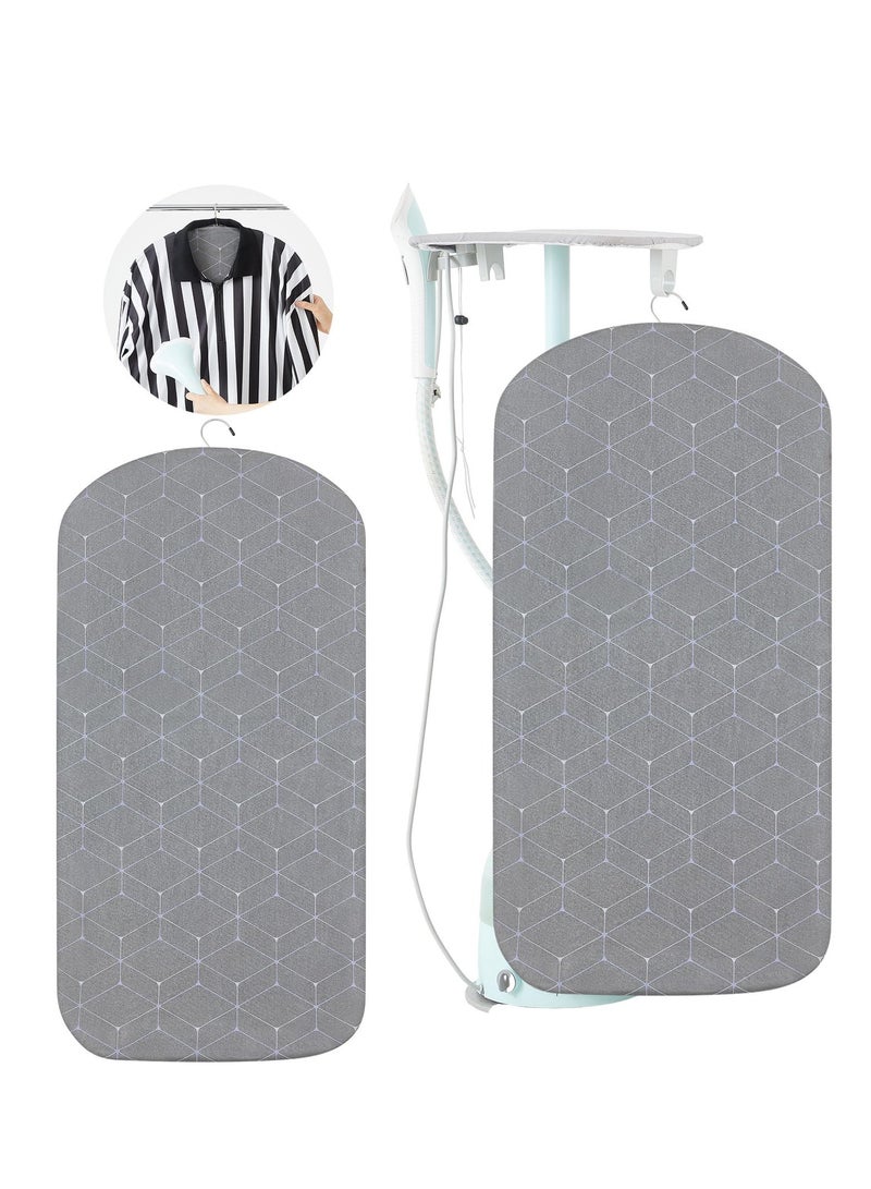 Steamer Hanging Ironing Board, Standing Handheld Garment Steamer, Dust Bag Clothes Steamer, Laundry Clothes Hanging Standing Handheld Accessory, Anti-steam Pad, Grey - Image 1