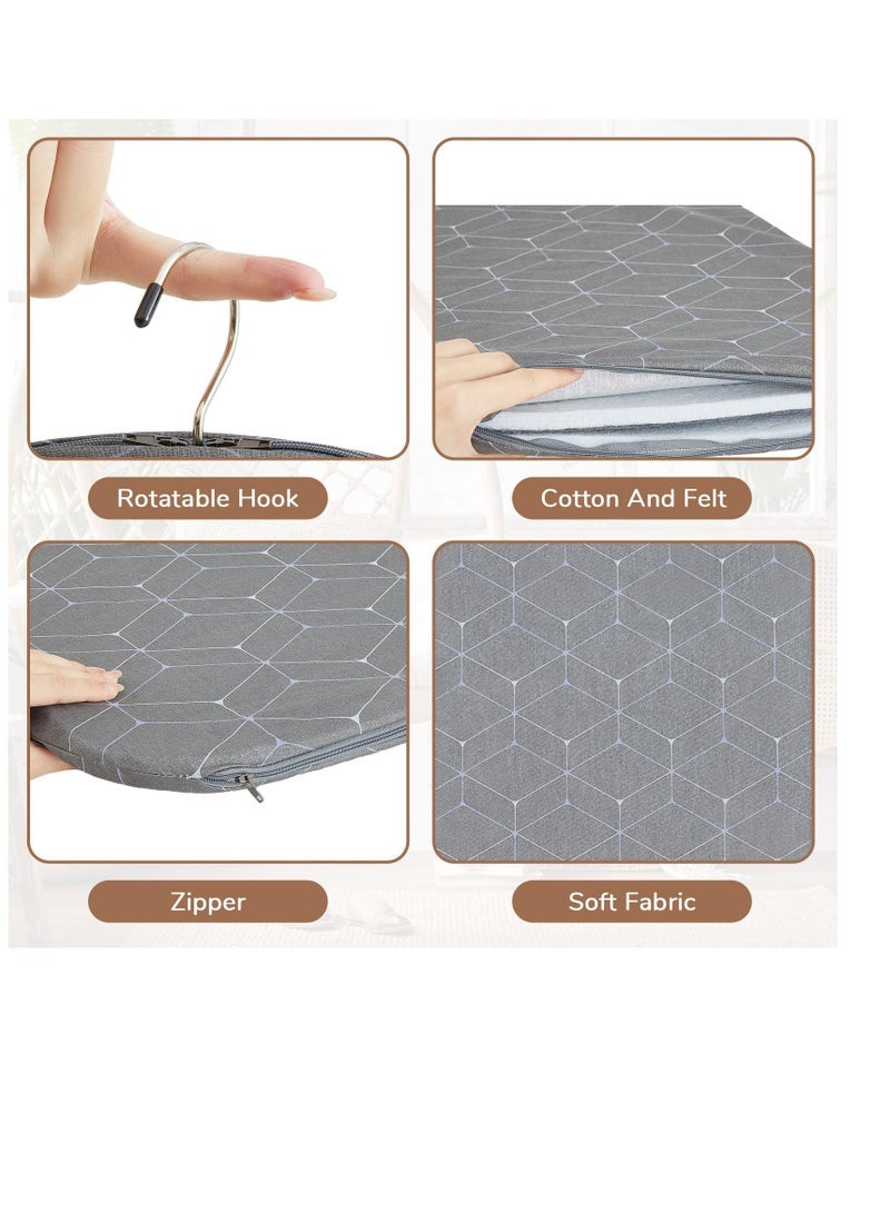 Steamer Hanging Ironing Board, Standing Handheld Garment Steamer, Dust Bag Clothes Steamer, Laundry Clothes Hanging Standing Handheld Accessory, Anti-steam Pad, Grey - Image 2