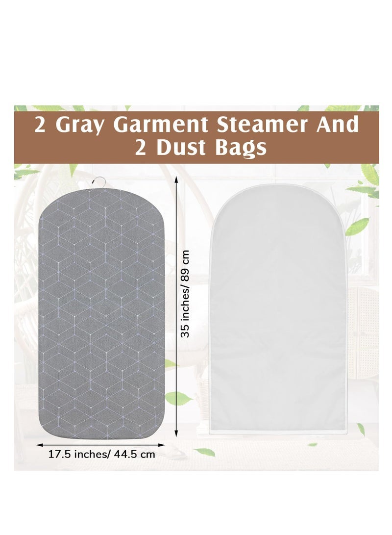 Steamer Hanging Ironing Board, Standing Handheld Garment Steamer, Dust Bag Clothes Steamer, Laundry Clothes Hanging Standing Handheld Accessory, Anti-steam Pad, Grey - Image 5