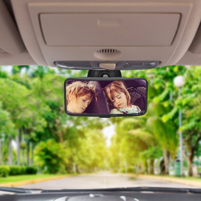 Car Interior Rearview Mirror Cup Car Rear View Mirror Rotatable Auto Rear Mirror - Image 2