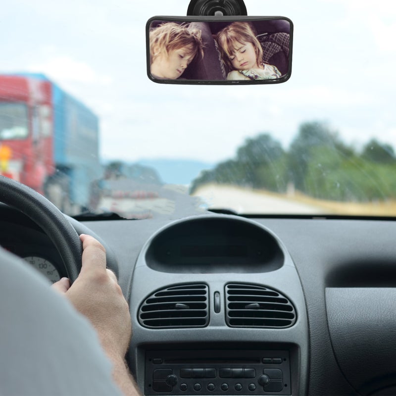 Car Interior Rearview Mirror Cup Car Rear View Mirror Rotatable Auto Rear Mirror - Image 3