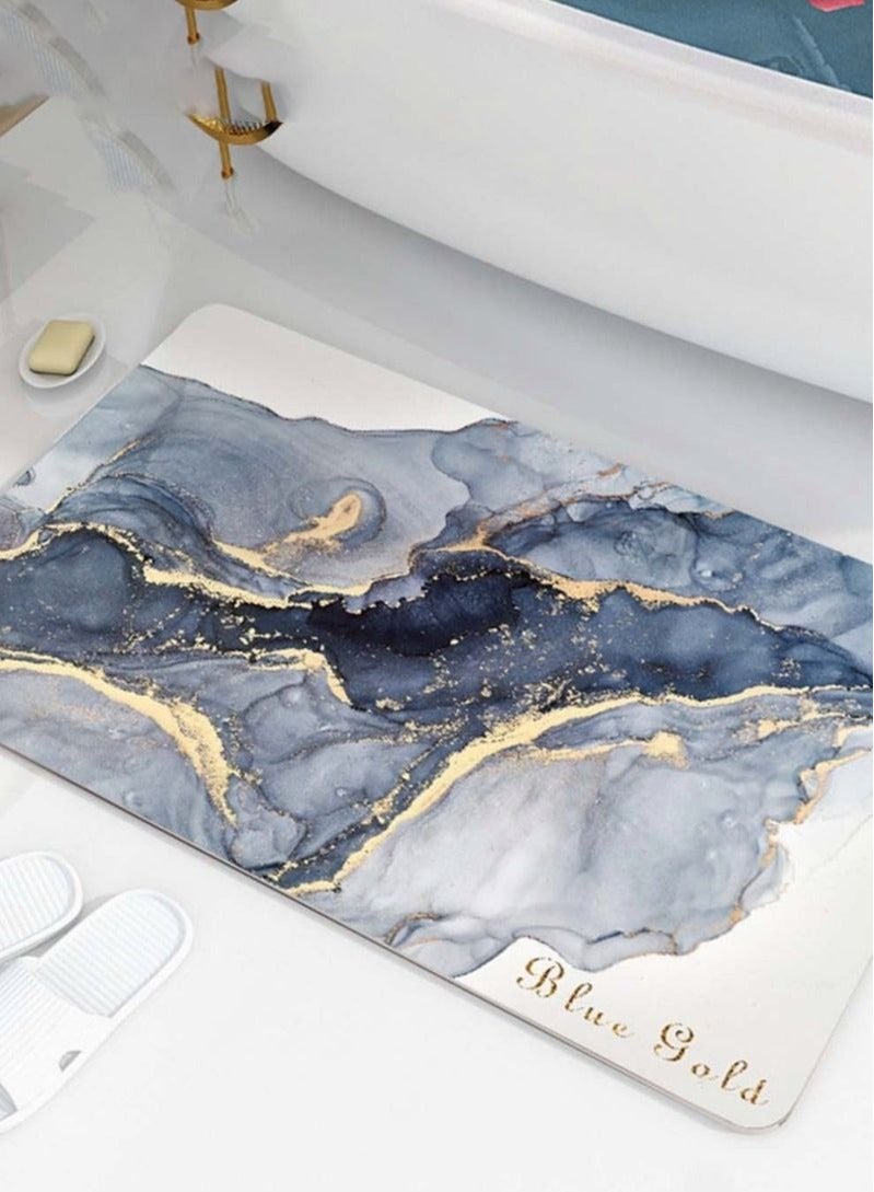 ميكسد الكلمة حمام حصيرة ، حصيرة حمام التجفيف السريع ، ومكافحة زلة المطاط الوحيد ، 50x80cm - Image 1