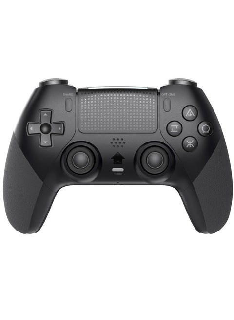 Wireless Pro Controller for PS4 Controller, Game Controller Compatible with Playstation 4/Slim/Pro/PC,Built-in 800mAh Rechargeable Battery/Responsive Joystick and Buttons/Audio/Turbo (Black)