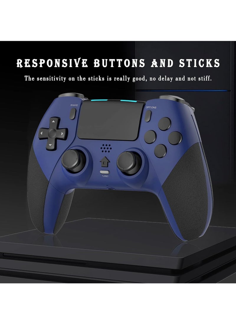 Anmi Wireless Pro Controller for PS4 Controller, Game Controller Compatible with Playstation 4/Slim/Pro/PC,Built-in 800mAh Rechargeable Battery/Responsive Joystick and Buttons/Audio/Turbo (Black)  - Image 4