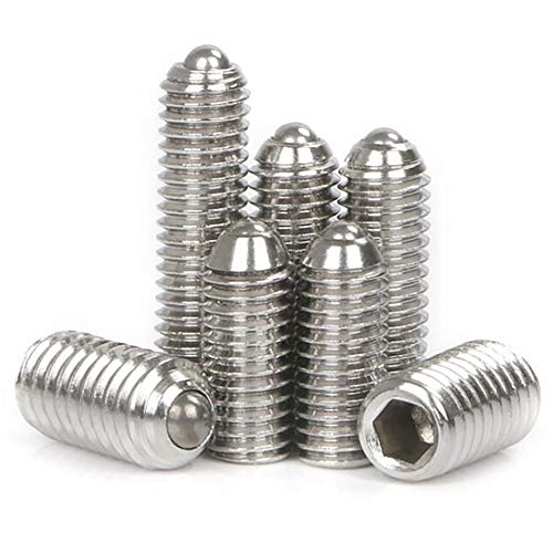 NACX M8 x 20mm Stainless Steel Hex Socket Spring Ball Point Grub Screws 15pcs - Image 1