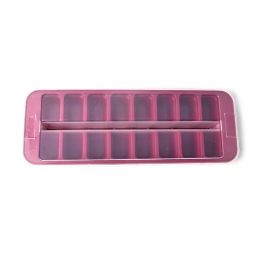 SUPERMOM Ice Cube Trays – 2 in 1 Portable Ice Ball Maker – 16 Grid Ice Cube Mold with Built in Storage & Lid for Ice & Storage Box – BPA Free Reusable for Quick-Freezing, Drinks & Home Use (Pack of 1) - Image 5