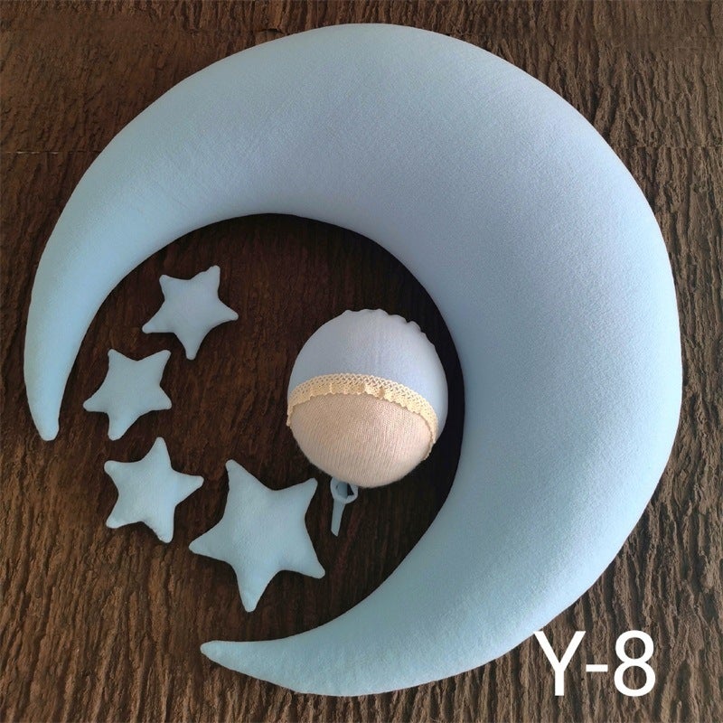 Newborn Moon Pillow Baby Shooting Props Full Moon Children Moon Pillow Hundred Days Baby Po Studio Pography Props - Image 1