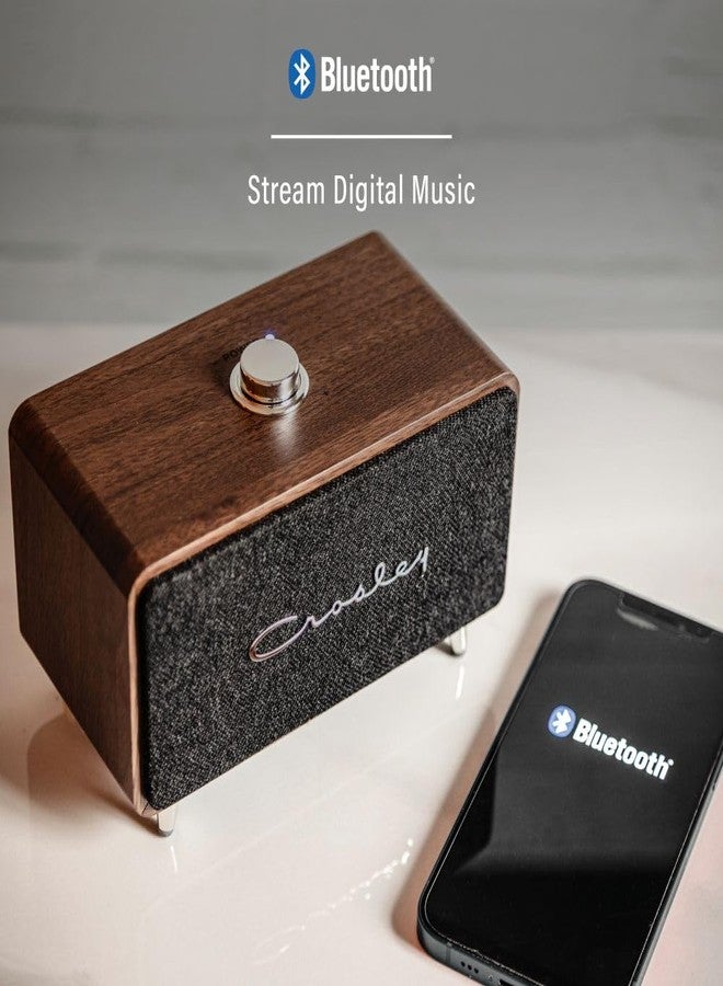 Crosley CR3049A-WA Stanza Portable Rechargeable Bluetooth Speaker, Walnut - Image 4