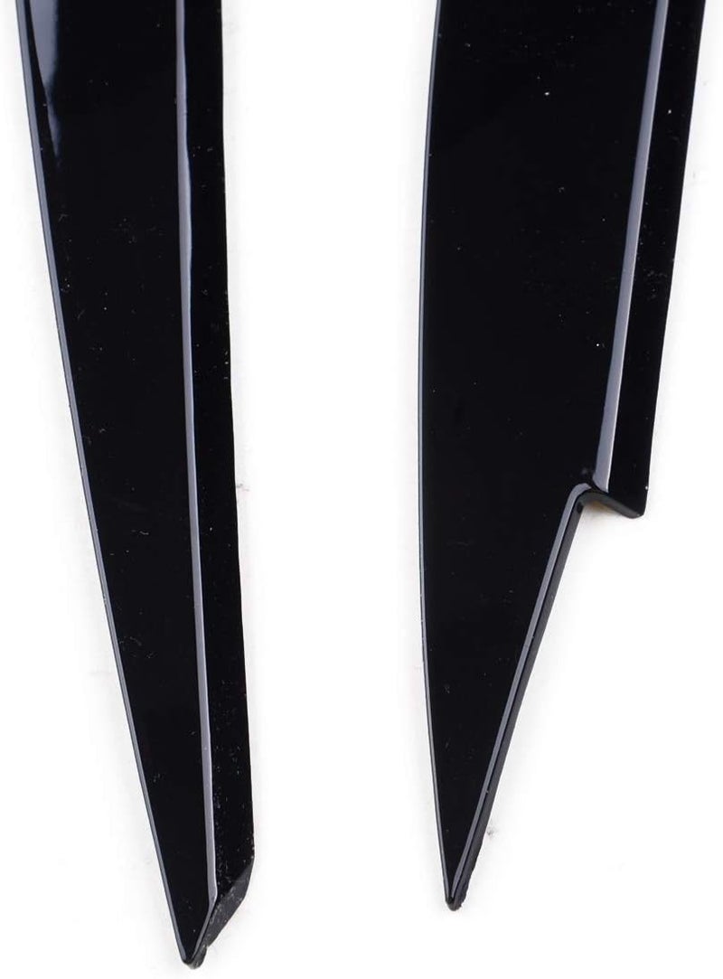 QASULER ABS Black Headlight Eyebrow Eyelids Trim for VW Golf 7 - Image 3