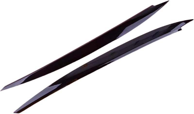 QASULER ABS Black Headlight Eyebrow Eyelids Trim for VW Golf 7 - Image 1