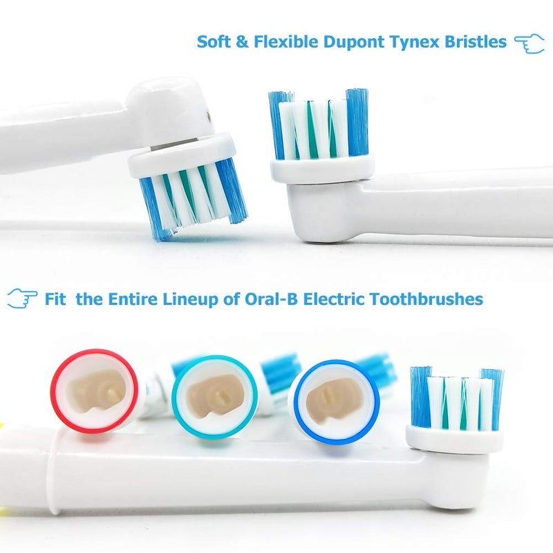 M'AYCREATE ®Replacement Toothbrush Heads Precision Clean Brush Heads Replacement Refills for Braun Oral-B Electric Rechargeable Toothbrushes, Pack of 12 - Image 3