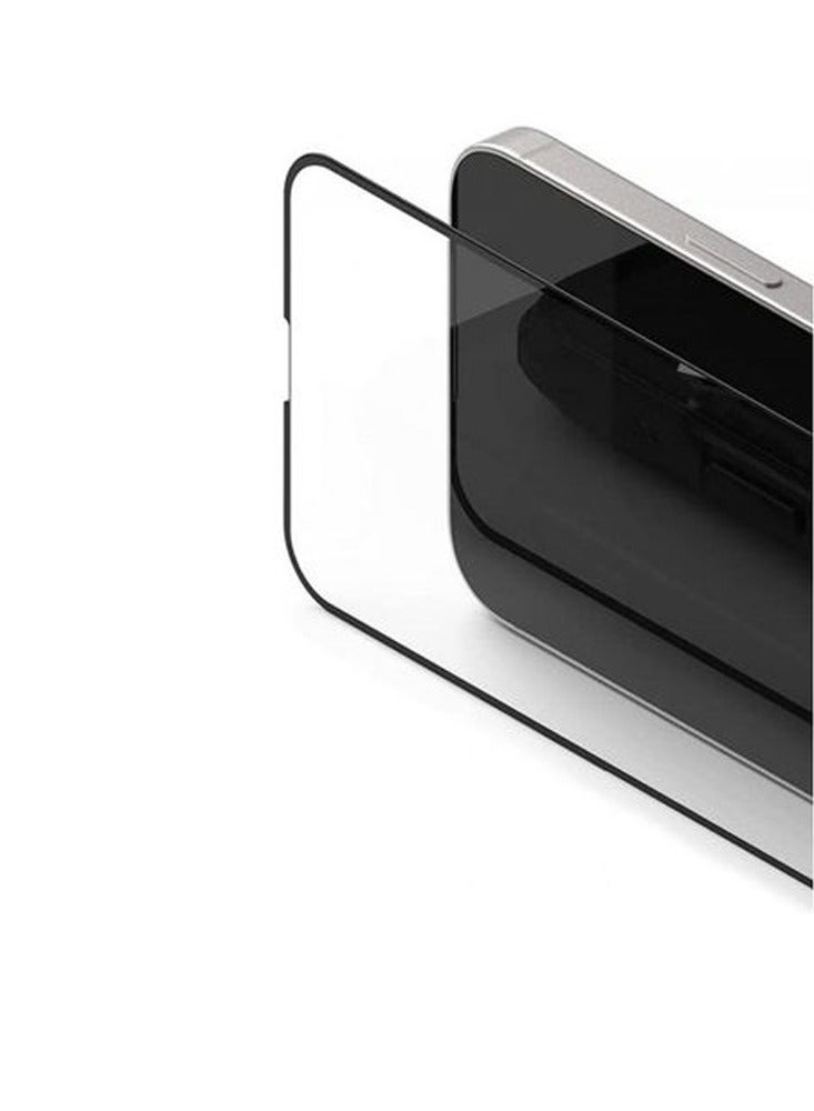 shAyzee Tempered Glass Screen Protector For Apple iPhone 13 mini 5.4 Inch Clear/BLACK - Image 3