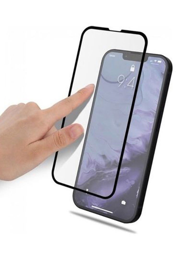 shAyzee Tempered Glass Screen Protector For Apple iPhone 13 mini 5.4 Inch Clear/BLACK - Image 2