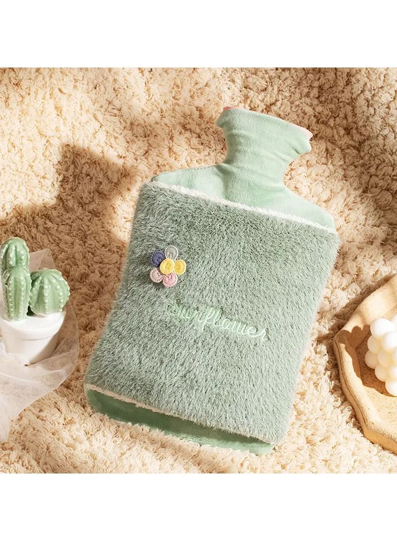 Winter Hot Water Bottle Hand Warmer Plush Bag Stress Pain Relief Remedy Warm Water Bag with Stuffed Soft Portable Bottle Cover - Image 1
