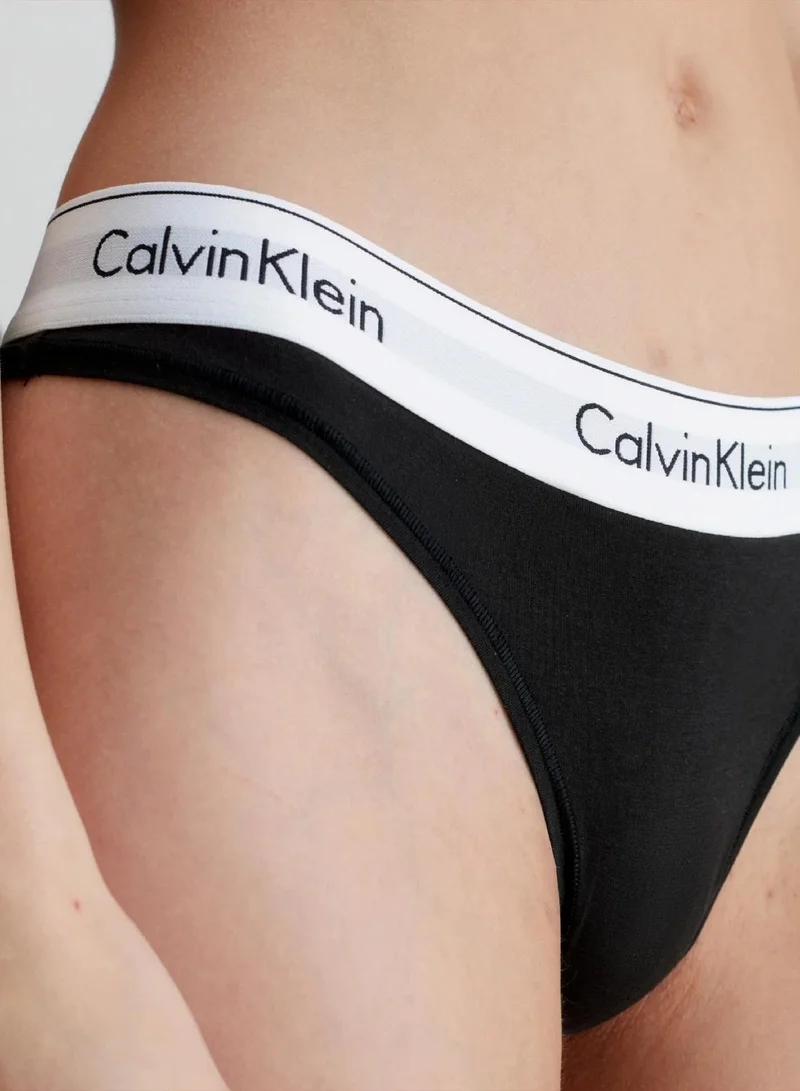 Calvin Klein BLACK Thong - Modern Cotton for Women | Best Price UAE