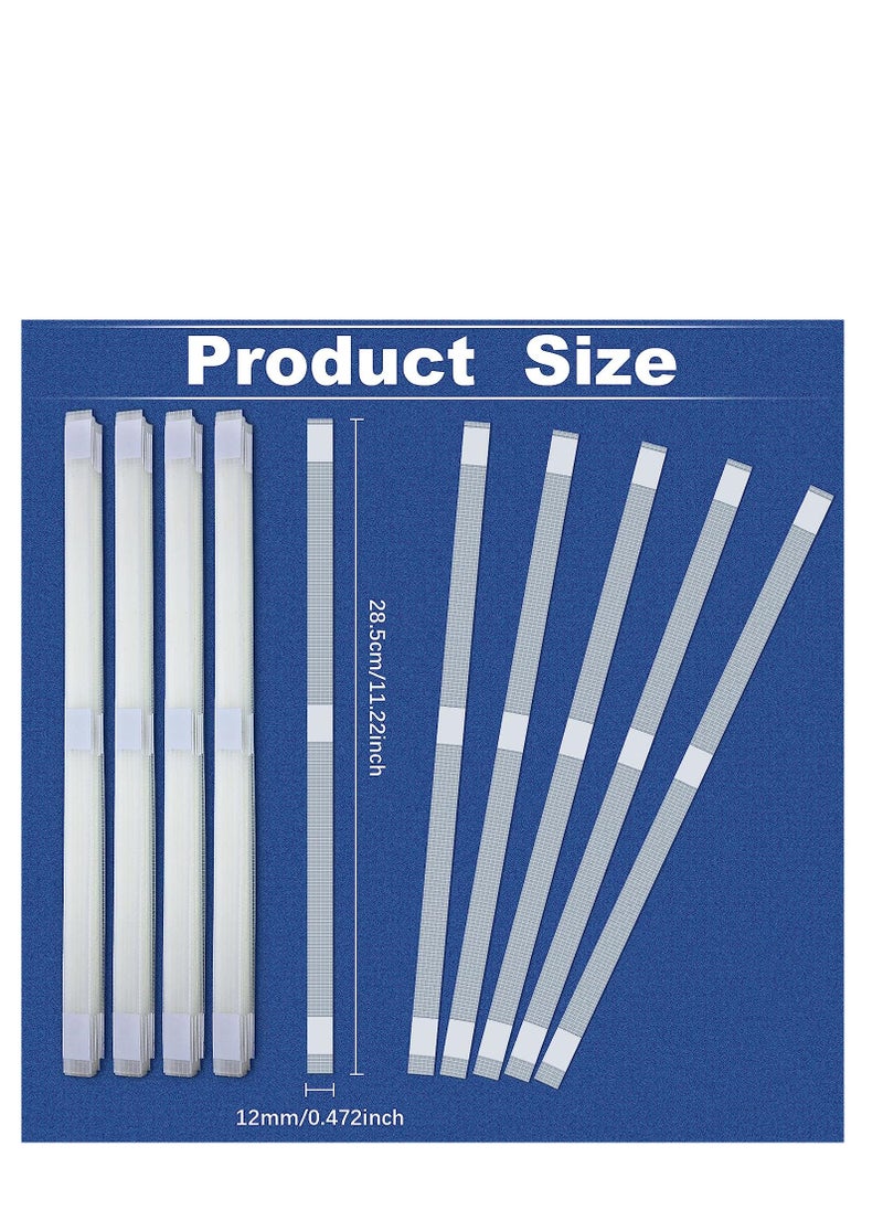 SYOSI - Azonee 20 Pcs Glue Strips with Mesh Backing, for 86-100 Sheet Capacity, 12 mm - Image 1