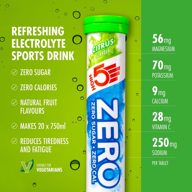 High5 ZERO Electrolyte Tablet - Hydration Tablets Enhanced with Vitamin C - 0 Calories & Sugar Free - Boost Hydration, Performance & Wellness - Triple Pack, 60 Tablets (20x, Pack of 3) - Image 3