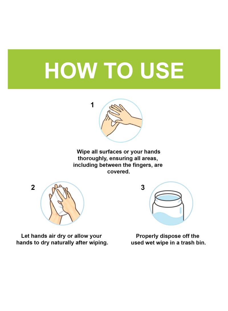 All day wipes All Day Anti-Bacterial Wet Wipes-10 Count: Kills 99.9% of Germs. Keep your environment clean and germ-free. Designed for everyday use. Multi-purpose wipes. Bleach-free. (Pack of 2) - Image 4