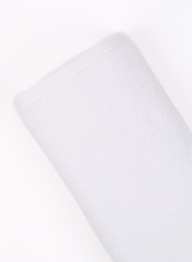 وايت روز منشفة بيضاء وردية من قطعتين، 100% قطن فاخر 600 جرام لكل متر مربع، جودة فائقة، سريعة الجفاف، عالية الامتصاص، سميكة وناعمة للحمام والمنتجعات الصحية، تتضمن المجموعة 2 ملاءة حمام (90 × 180 سم) بيضاء - Image 4