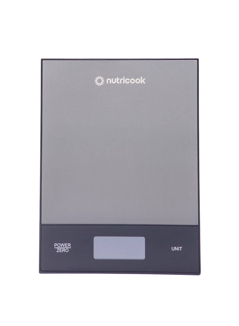 Nutricook Food Scale, 11lb Digital Kitchen Scale, Weight in Grams and Ounces (1g Precise) for Baking, Cooking, Nutrition and Meal Prep, Tare Function Silver - Image 2