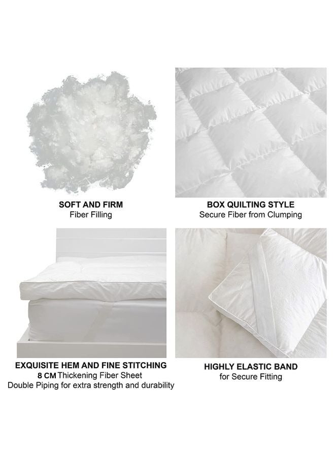 LUNA Home Single size Mattress topper super soft protective pad 8cm thick vacuum packed - Image 5