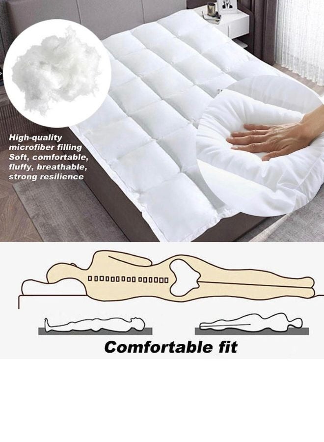 LUNA Home Single size Mattress topper super soft protective pad 8cm thick vacuum packed - Image 4