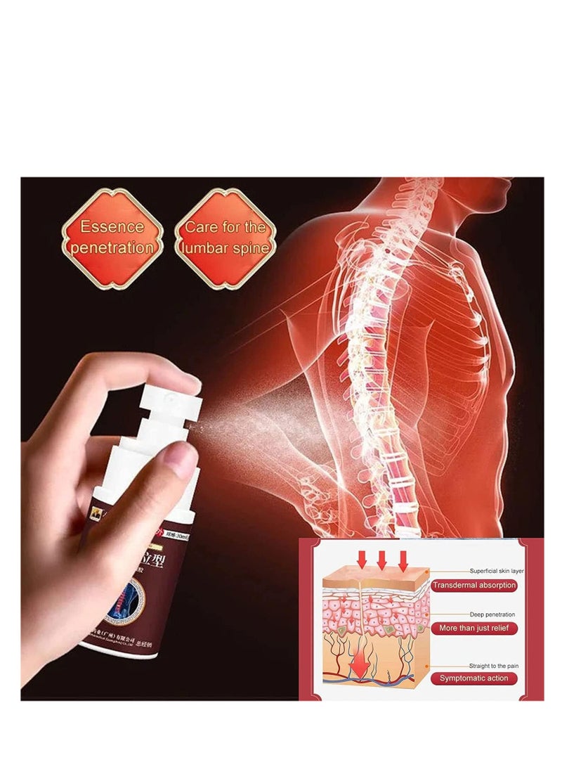 Sumifun 2pcs Lumbar Spine Cold Gel Spray, Back Pain Relief Products, Sciatica Pain Relief,Lower Back Pain Relief, Pain Relief Spray for Neck, Shoulder, Waist, Legs, and Joints  - Image 3