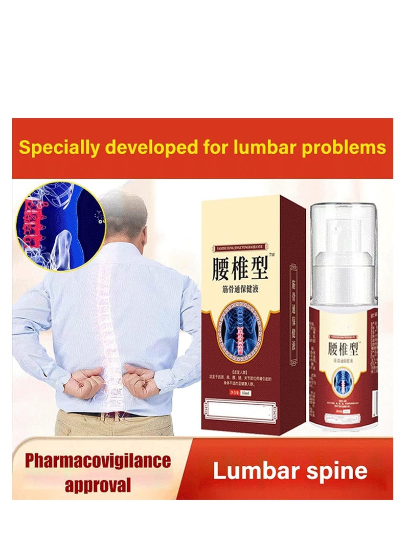 Sumifun 2pcs Lumbar Spine Cold Gel Spray, Back Pain Relief Products, Sciatica Pain Relief,Lower Back Pain Relief, Pain Relief Spray for Neck, Shoulder, Waist, Legs, and Joints  - Image 4