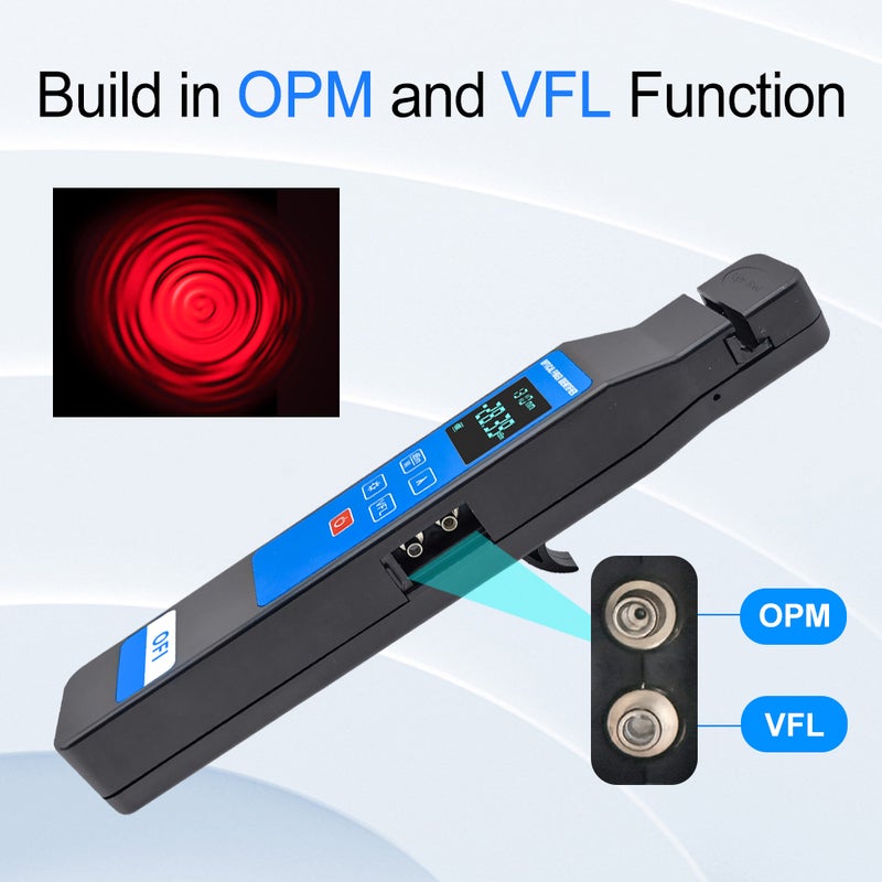 Professional LCD Display Fiber Optical Identifier Portable 4-in-1 Clamp 10mw Visual Fault Locator Optical Fiber Direction Identifier Suitable for 3.0/2.0/0.9/0.25mm Fiber Line - Image 2